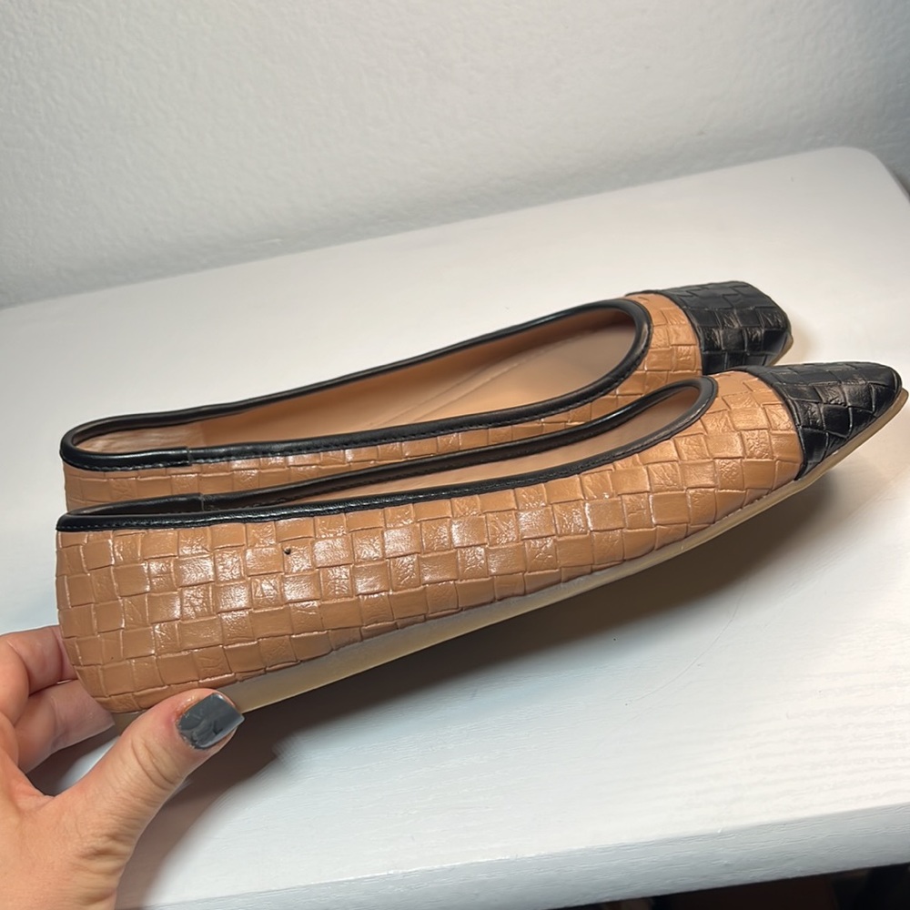 INC Womens Brown Jenaya Square Toe Slip On Flats 8 M - Picture 9 of 16